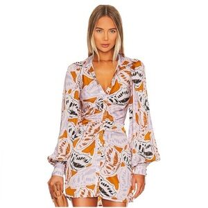 For love and lemon Esmeralda mini dress Long sleeve size Small